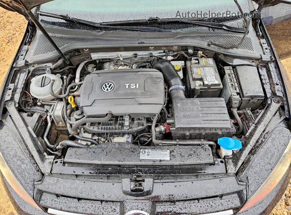 3VW547AU3HM024450 2017 VOLKSWAGEN GTI Черный Вид задней части салона