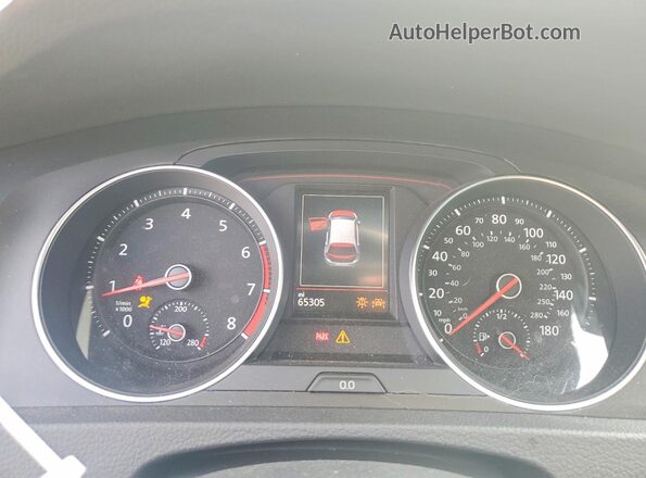 3VW547AU6JM287408 2018 VOLKSWAGEN GTI Синий Вид щитка приборов