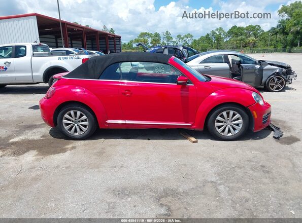 3VW5DAAT3JM516633 2018 VOLKSWAGEN BEETLE Red Vista interior trasera