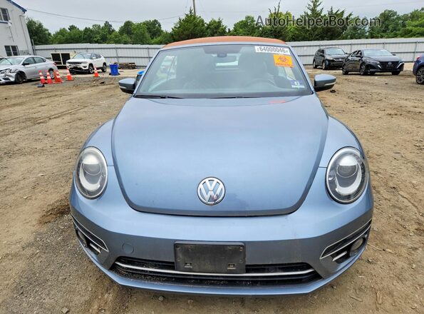 3VW5DAAT4KM512219 2019 VOLKSWAGEN BEETLE Blue Դիմացի տեսք