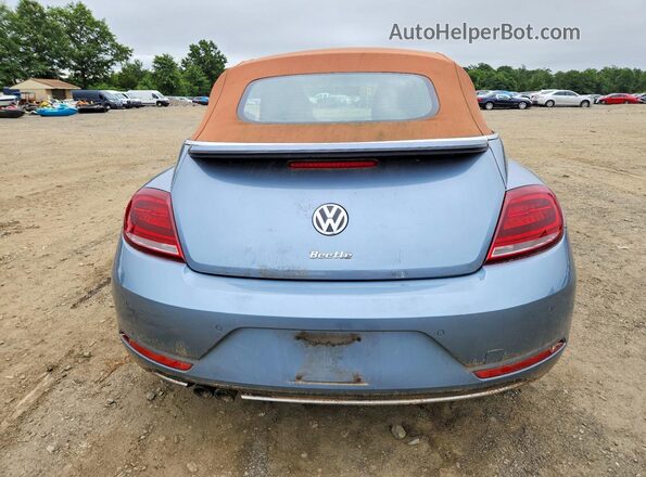 3VW5DAAT4KM512219 2019 VOLKSWAGEN BEETLE Blue Հետևի տեսք