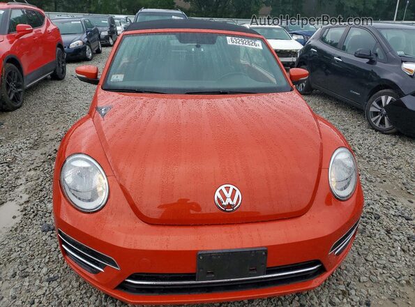 3VW5DAAT6JM502368 2018 VOLKSWAGEN BEETLE Orange წინა ხედი