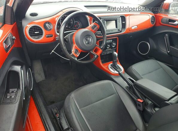 3VW5DAAT6JM502368 2018 VOLKSWAGEN BEETLE Orange წინა პანელის ხედი