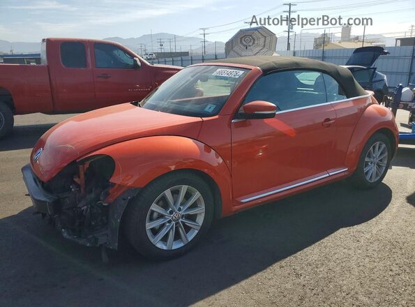 3VW5DAATXJM506892 2018 VOLKSWAGEN BEETLE Orange Задня ліва чверть
