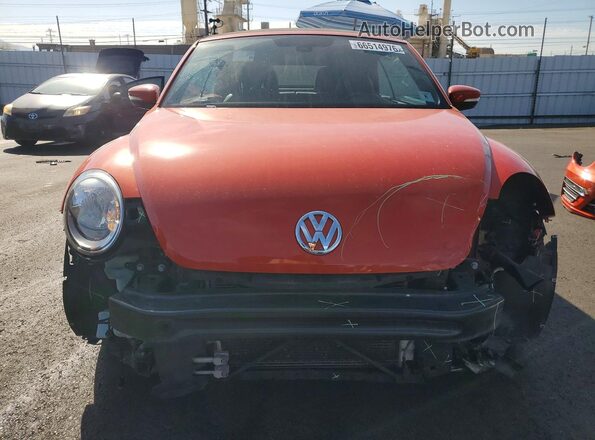 3VW5DAATXJM506892 2018 VOLKSWAGEN BEETLE Orange Вид щитка приладів