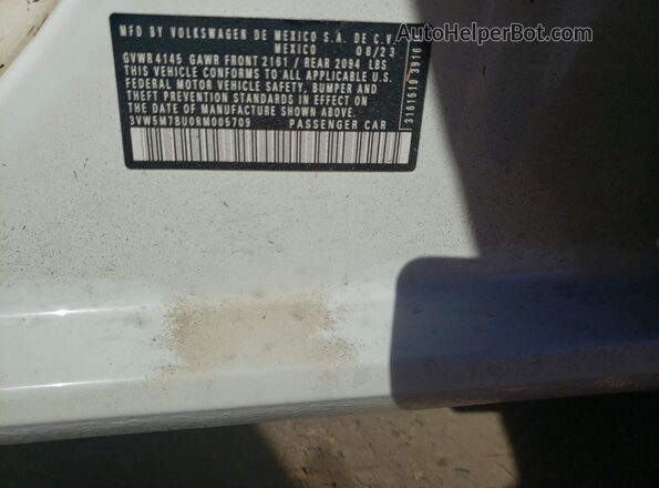 3VW5M7BU0RM005709 2024 VOLKSWAGEN JETTA White Widok komory silnika