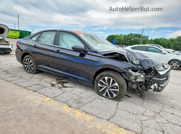3VW5M7BU2RM092612 2024 VOLKSWAGEN JETTA Черный Передняя правая четверть