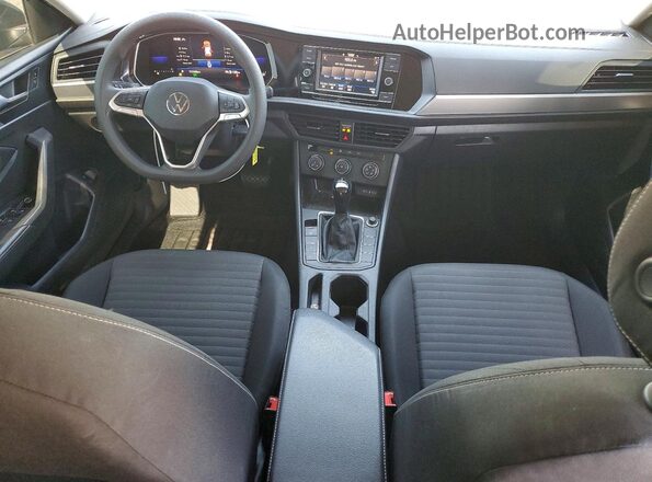 3VW5M7BU5PM040856 2023 VOLKSWAGEN JETTA Gray წინა პანელის ხედი