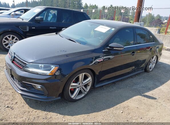 3VW5T7AJ0HM314069 2017 VOLKSWAGEN JETTA Черный Передняя левая четверть