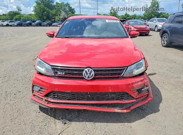 3VW5T7AJ6HM207608 2017 VOLKSWAGEN JETTA Red Vista frontal