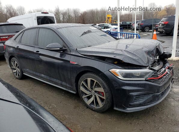 3VW5T7BU0KM184536 2019 VOLKSWAGEN JETTA Черный Передняя правая четверть