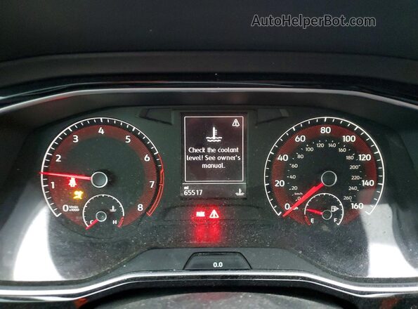 3VW5T7BU0KM184536 2019 VOLKSWAGEN JETTA Черный Вид щитка приборов