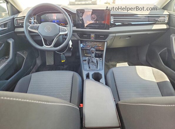 3VW5X7BU2SM095488 2025 VOLKSWAGEN JETTA Gray Widok wnętrza 360 stopni