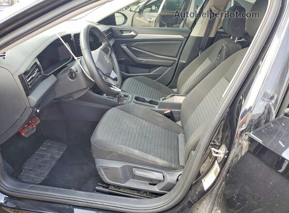 3VW5X7BU8SM025929 2025 VOLKSWAGEN JETTA Black Widok wnętrza z przodu