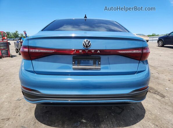 3VW5X7BUXSM030761 2025 VOLKSWAGEN JETTA Blue Вид ззаду
