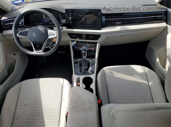 3VW5X7BUXSM034762 2025 VOLKSWAGEN JETTA Blue Widok deski rozdzielczej