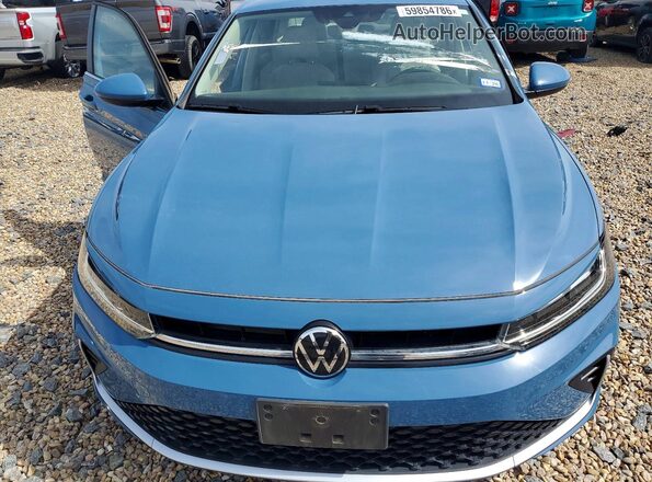 3VW5X7BUXSM034762 2025 VOLKSWAGEN JETTA Blue Widok wnętrza z tyłu