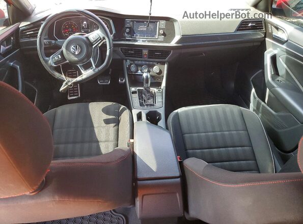 3VW6T7BU2KM228430 2019 VOLKSWAGEN JETTA Red Dashboard view