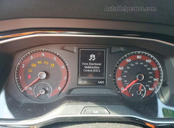3VW6T7BU2LM021053 2020 VOLKSWAGEN JETTA Black Вид щитка приладів