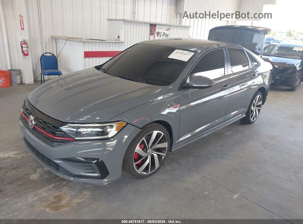 3VW6T7BU2MM088611 2021 VOLKSWAGEN JETTA Gray წინა მარცხენა ხედი სამი მეოთხედიდან