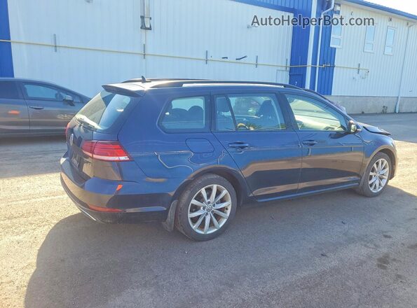 3VW717AUXJM755075 2018 VOLKSWAGEN GOLF Blue Задня права чверть