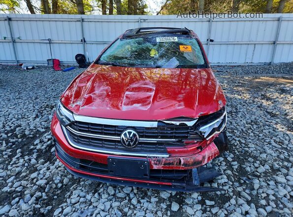 3VW7M7BU0RM095601 2024 VOLKSWAGEN JETTA Красный Вид спереди