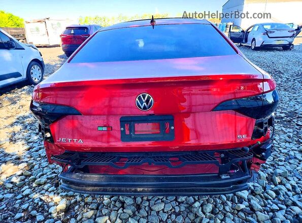 3VW7M7BU0RM095601 2024 VOLKSWAGEN JETTA Красный Вид сзади