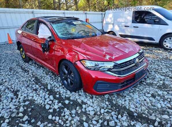 3VW7M7BU0RM095601 2024 VOLKSWAGEN JETTA Красный Передняя правая четверть