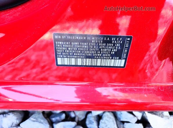 3VW7M7BU0RM095601 2024 VOLKSWAGEN JETTA Красный Вид подкапотного пространства
