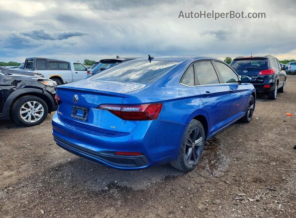 3VW7M7BU7PM051334 2023 VOLKSWAGEN JETTA Blue Задня права чверть