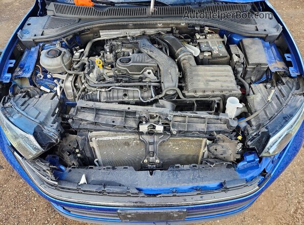 3VW7M7BU7PM051334 2023 VOLKSWAGEN JETTA Blue Вид задньої частини салону