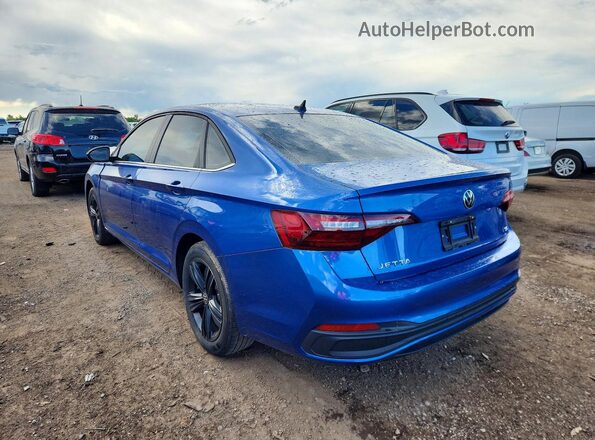 3VW7M7BU7PM051334 2023 VOLKSWAGEN JETTA Blue Задня ліва чверть