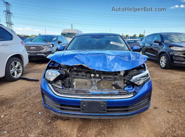 3VW7M7BU7PM051334 2023 VOLKSWAGEN JETTA Blue Вид спереду
