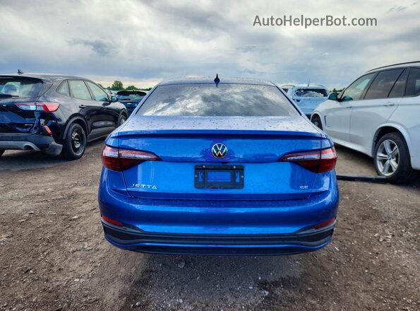3VW7M7BU7PM051334 2023 VOLKSWAGEN JETTA Blue Вид ззаду