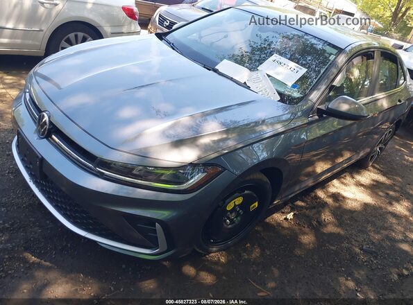 3VW7W7BU0TM071008 2026 VOLKSWAGEN JETTA Gray წინა მარცხენა ხედი სამი მეოთხედიდან