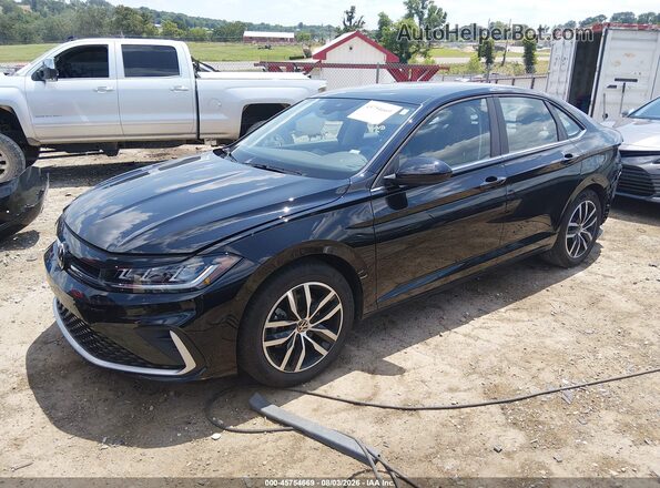 3VW7W7BU4TM031403 2026 VOLKSWAGEN JETTA Black წინა მარცხენა ხედი სამი მეოთხედიდან