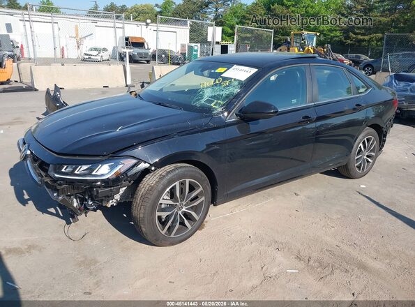 3VW7W7BU6TM019110 2026 VOLKSWAGEN JETTA Black წინა მარცხენა ხედი სამი მეოთხედიდან