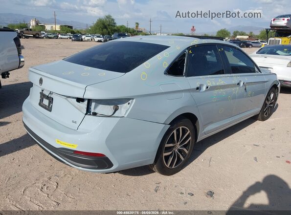 3VW7X7BU4SM078362 2025 VOLKSWAGEN JETTA Light Blue Задняя правая четверть
