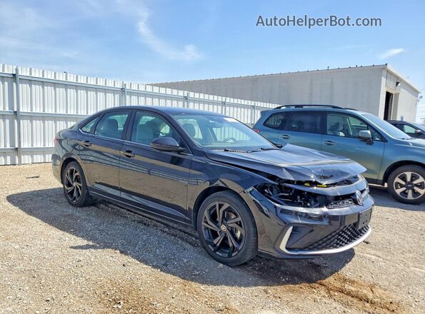 3VW7X7BU7SM106431 2025 VOLKSWAGEN JETTA Черный Передняя правая четверть