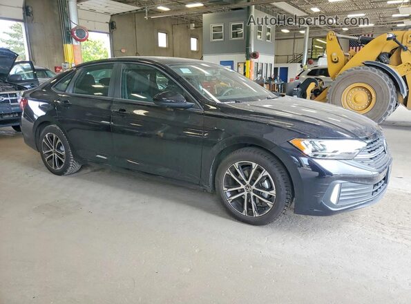 3VWAM7BU5NM027004 2022 VOLKSWAGEN JETTA Черный Передняя правая четверть