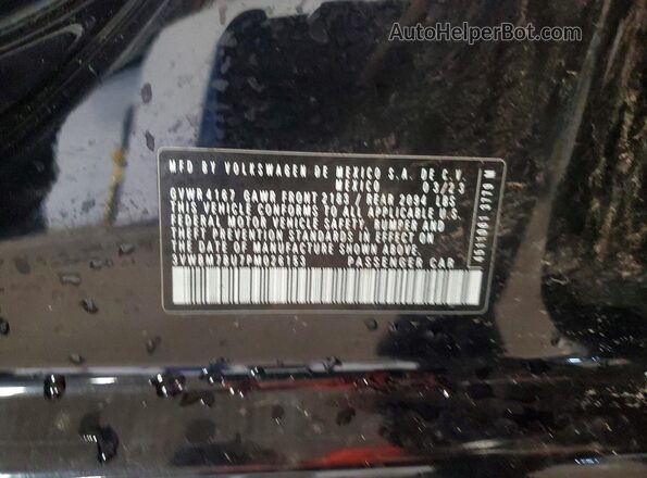 3VWBM7BU7PM026153 2023 VOLKSWAGEN JETTA Черный Вид подкапотного пространства