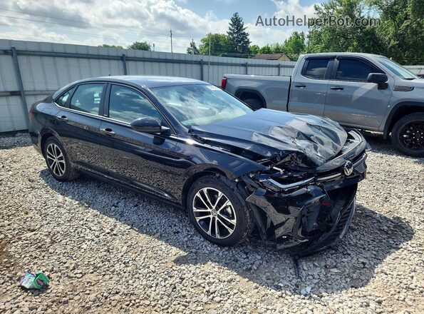 3VWBX7BU3SM070196 2025 VOLKSWAGEN JETTA Black Przód prawy