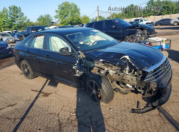 3VWC57BU1KM184546 2019 VOLKSWAGEN JETTA Черный Передняя правая четверть