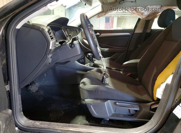 3VWC57BU2KM061385 2019 VOLKSWAGEN JETTA Black Widok wnętrza z przodu