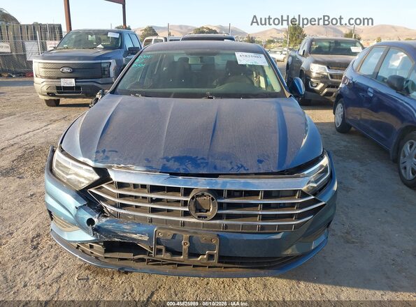 3VWC57BU2KM171417 2019 VOLKSWAGEN JETTA Blue Instrument cluster view