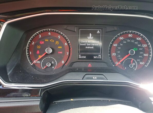 3VWC57BU2KM207770 2019 VOLKSWAGEN JETTA Black Вид щитка приладів
