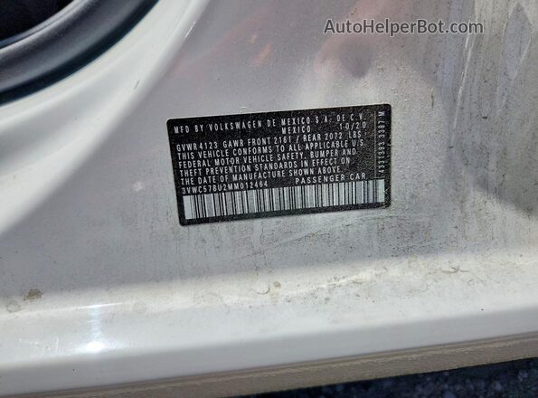 3VWC57BU2MM012464 2021 VOLKSWAGEN JETTA Белый Вид подкапотного пространства