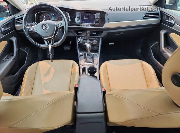 3VWC57BU3KM103000 2019 VOLKSWAGEN JETTA Black წინა პანელის ხედი