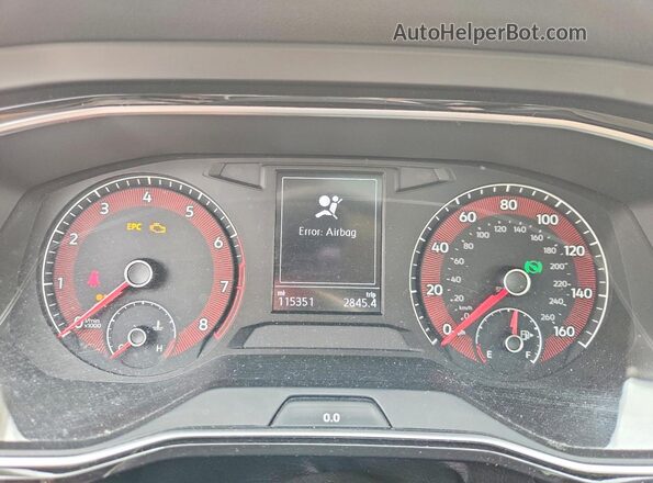 3VWC57BU3KM103000 2019 VOLKSWAGEN JETTA Black ხელსაწყოთა პანელის ხედი