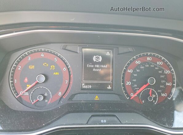 3VWC57BU3KM122159 2019 VOLKSWAGEN JETTA Белый Вид щитка приборов